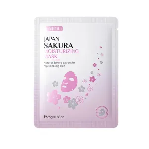 10 Piece Sakura Face Mask Moisturizing & Anti Aging Facial Masks