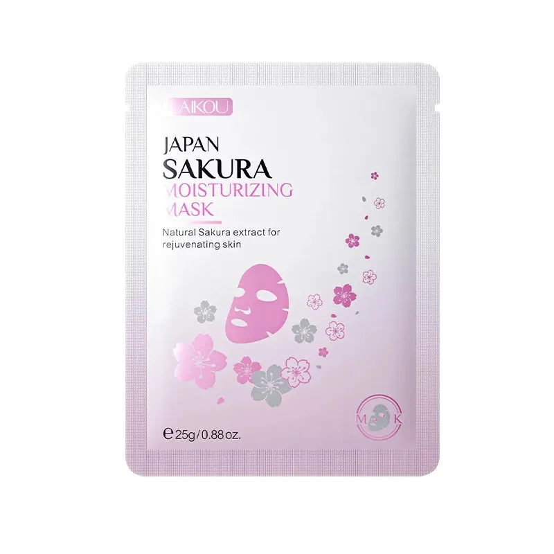 10 Piece Sakura Face Mask Moisturizing & Anti Aging Facial Masks