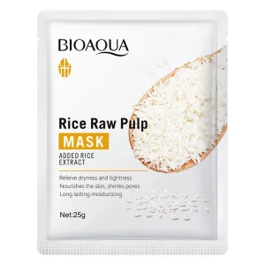 5 / 10 Piece Rice Raw Pulp Facial Masks Moisturizing Firming Hydrating