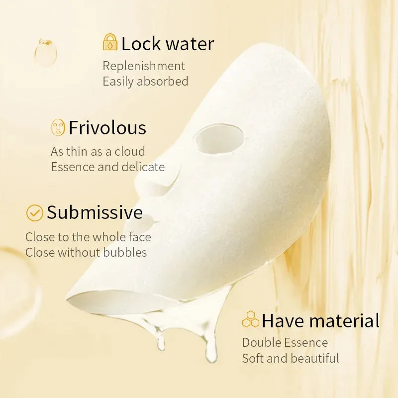 5 / 10 Piece Rice Raw Pulp Facial Masks Moisturizing Firming Hydrating