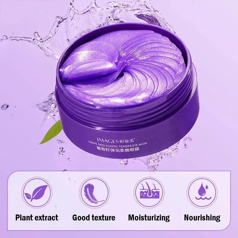 60 Piece Vitamin C Grape Eye Mask For Dark Circles & Bags