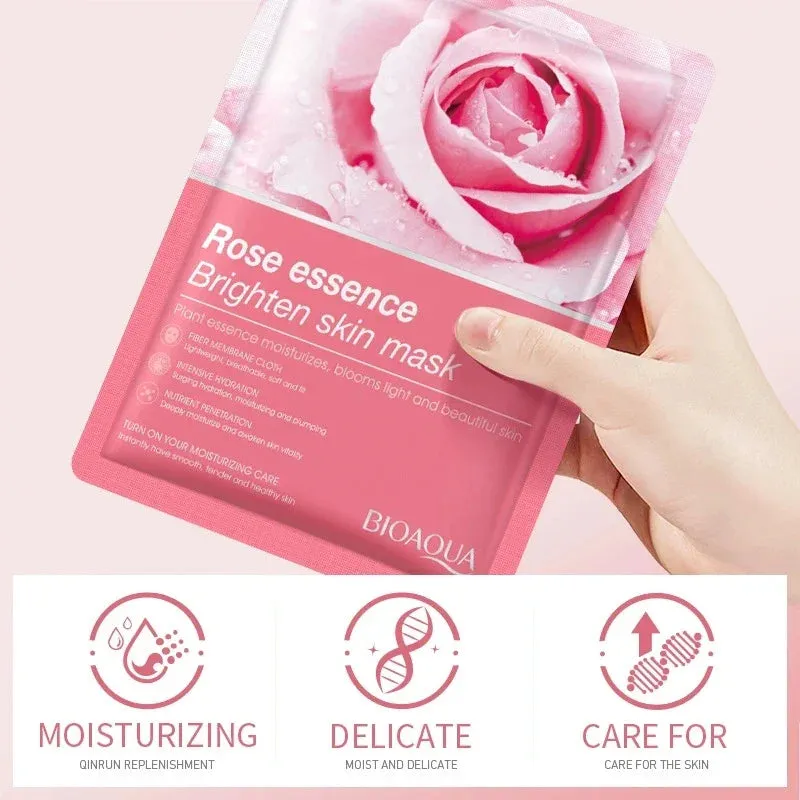 8 Piece Fruit Face Mask Set For Hydrating & Anti Aging Skin