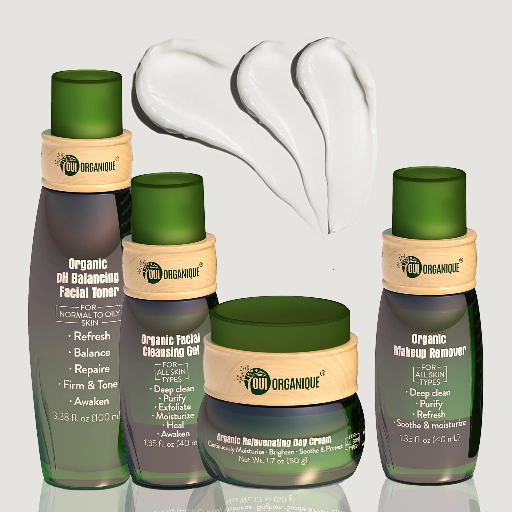 Certified Organic Nourishing Skincare Set -Deep Hydration, Detoxify
