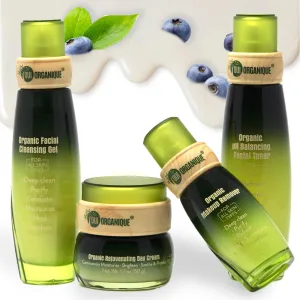 Certified Organic Nourishing Skincare Set -Deep Hydration, Detoxify