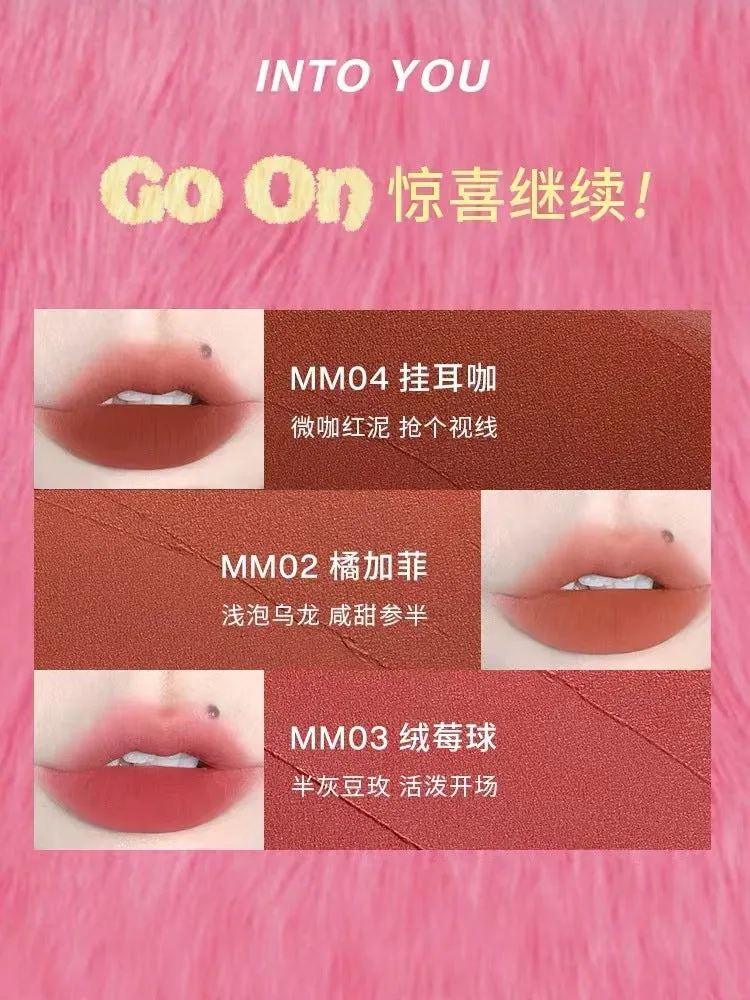 INTO YOU Maomao Carnival series intoyou Maomao party canned lip mud lip glaze lipstick parity students