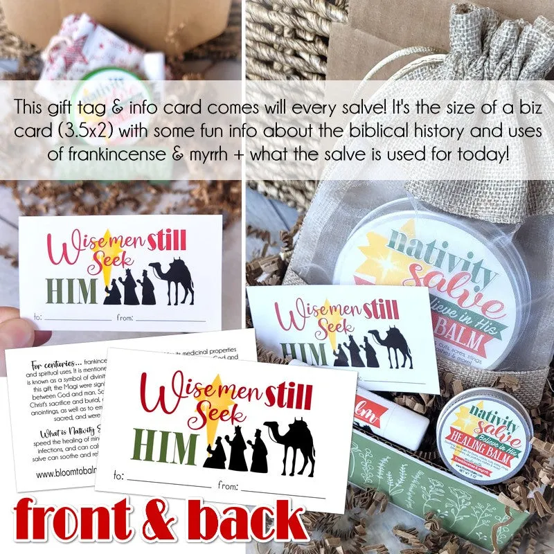 NATIVITY SALVE BUNDLE {4oz   .5oz & Lip Balm} in a Burlap Bag
