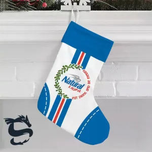 Natural Light Eat Drink And Be Merry Christmas Stockings