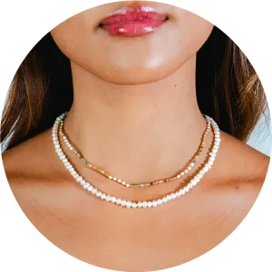 Peace Protector 2mm Healing   4mm Self Love Necklace Stack