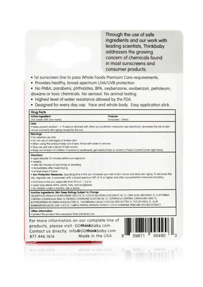 Think Baby Sunscreen Stick 10ml