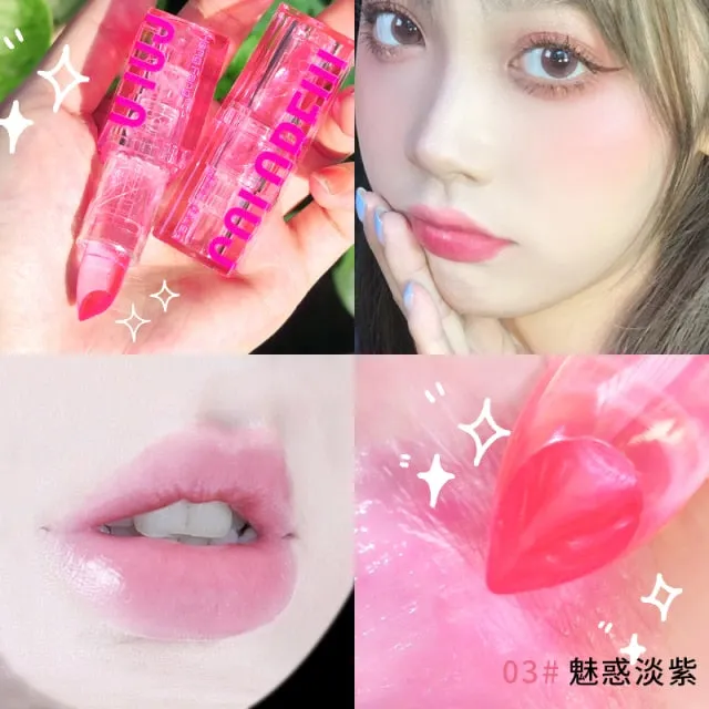 Y2K Pink Transparent Clear Lipstick